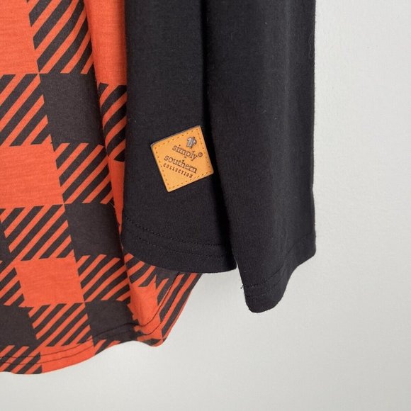 Simply Southern Collection Women's Black Orange Sequin Embellished Hallo… - Picture 3 of 7